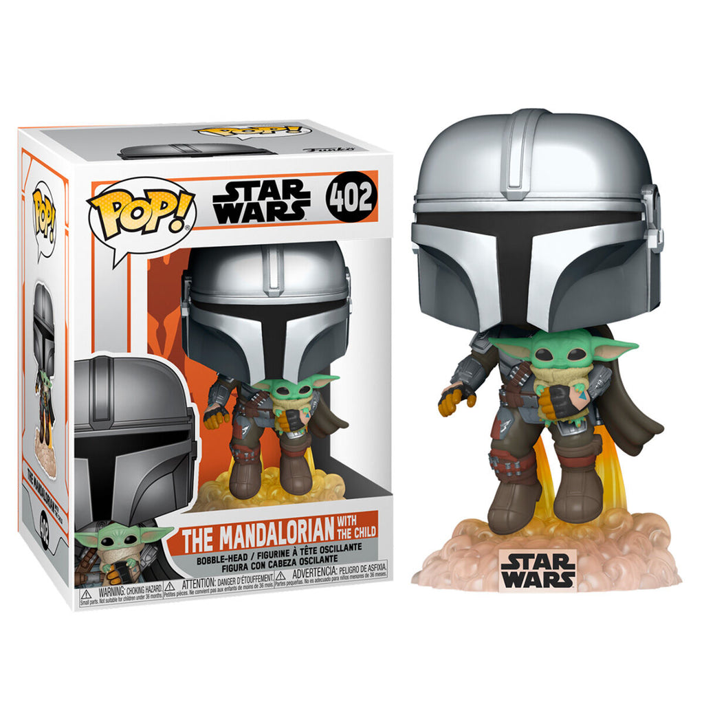 Figura POP Star Wars The Mandalorian Mando Flying with Jet Pack_1