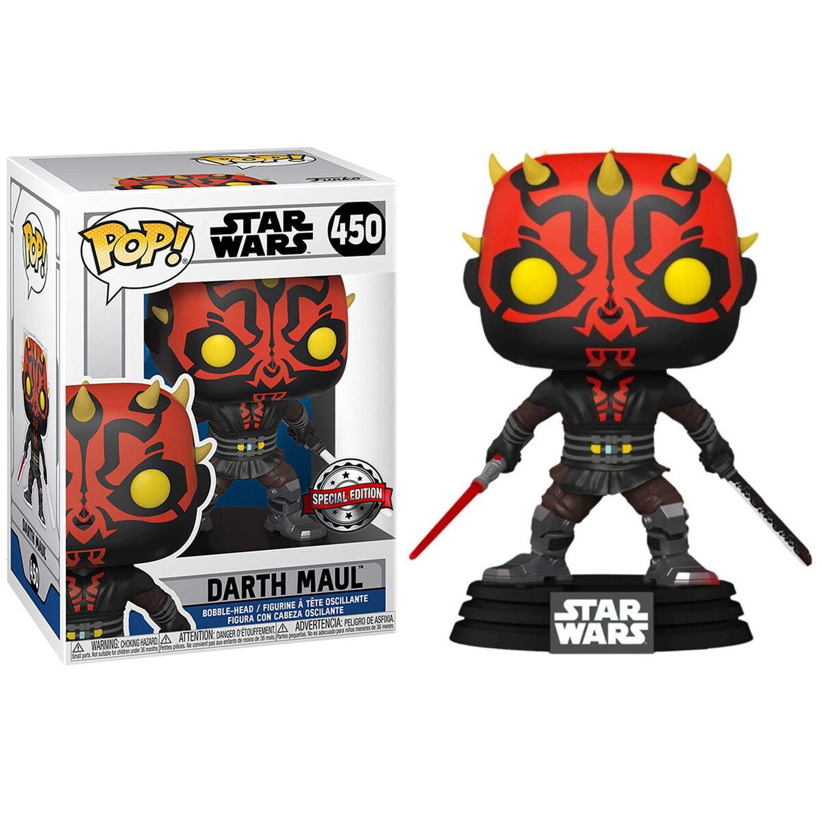 Figura POP Star Wars Darth Maul with Saber Exclusive_1