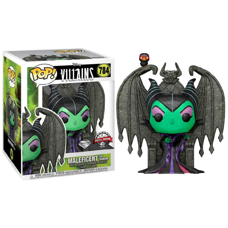 Figura POP Disney Villains Maleficent on Throne Diamond Exclusive_1