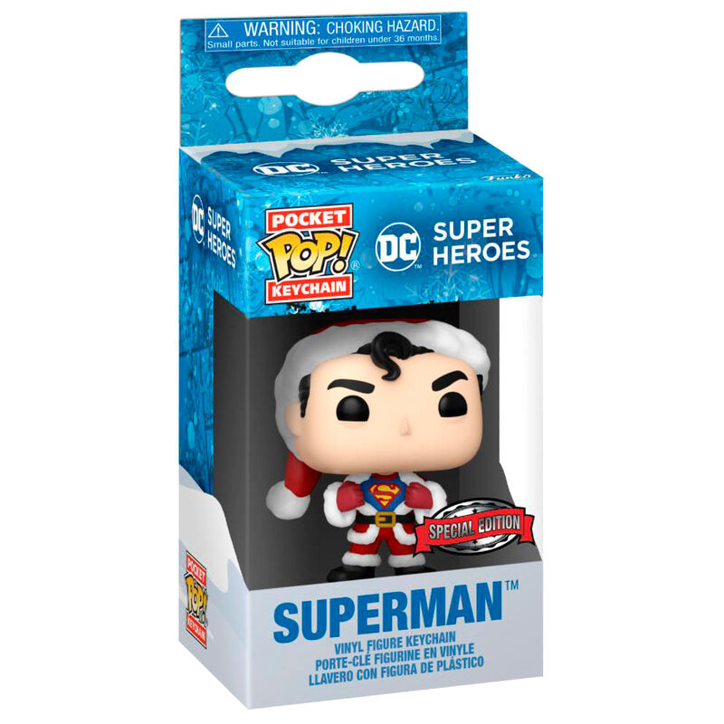 Llavero Pocket POP DC Comics Holiday Superman Exclusive_1
