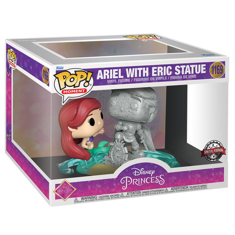 Figura POP Disney Ultimate Princess La Sirenita Ariel & Statue Eric Exclusive_1