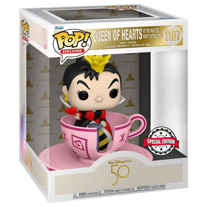 Figura POP Walt Disney World 50th Queen of Hearts at mad tea party Exclusive_1