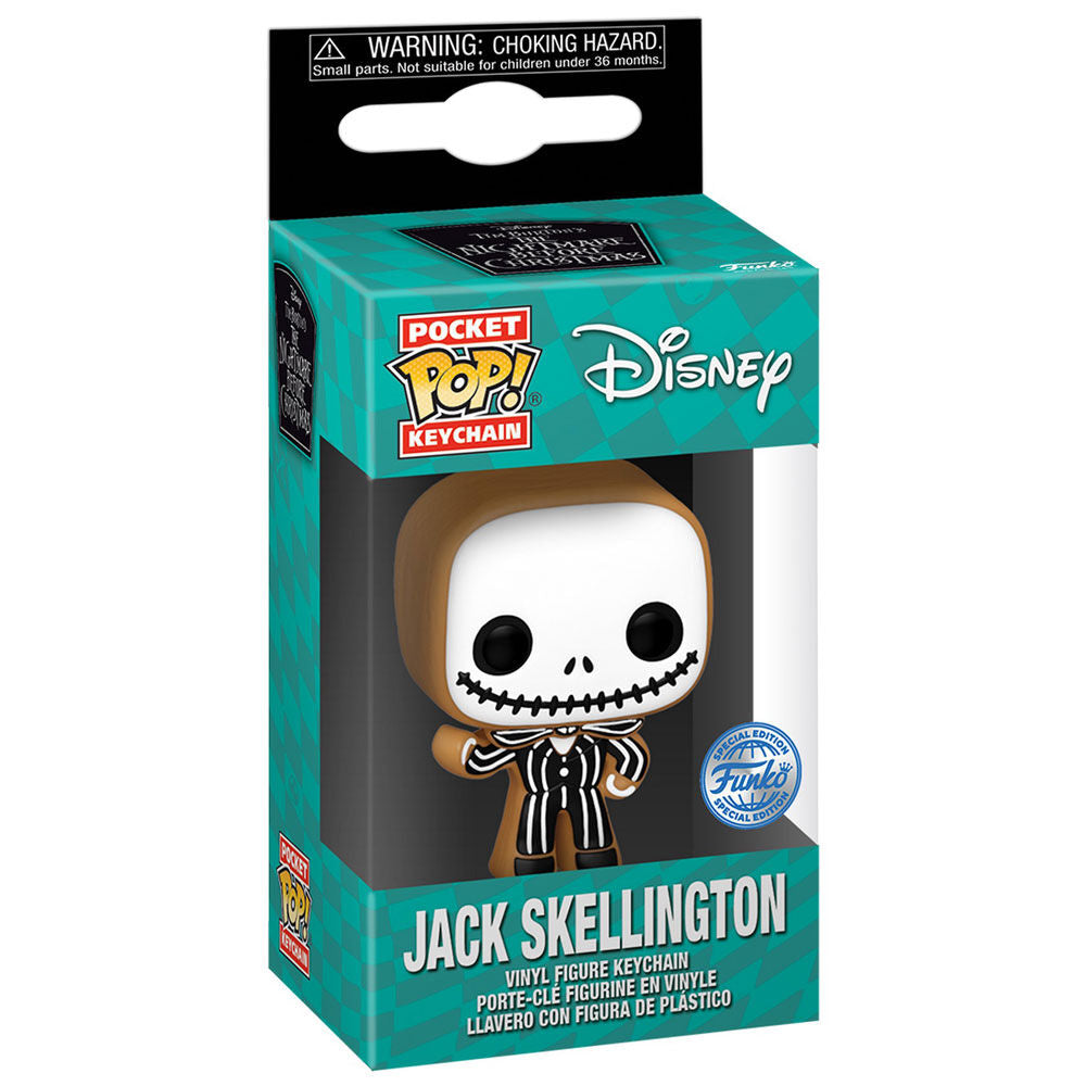 Llavero Pocket POP Disney Pesadilla Antes de Navidad Jack Skellington Gingerbread Exclusive_1