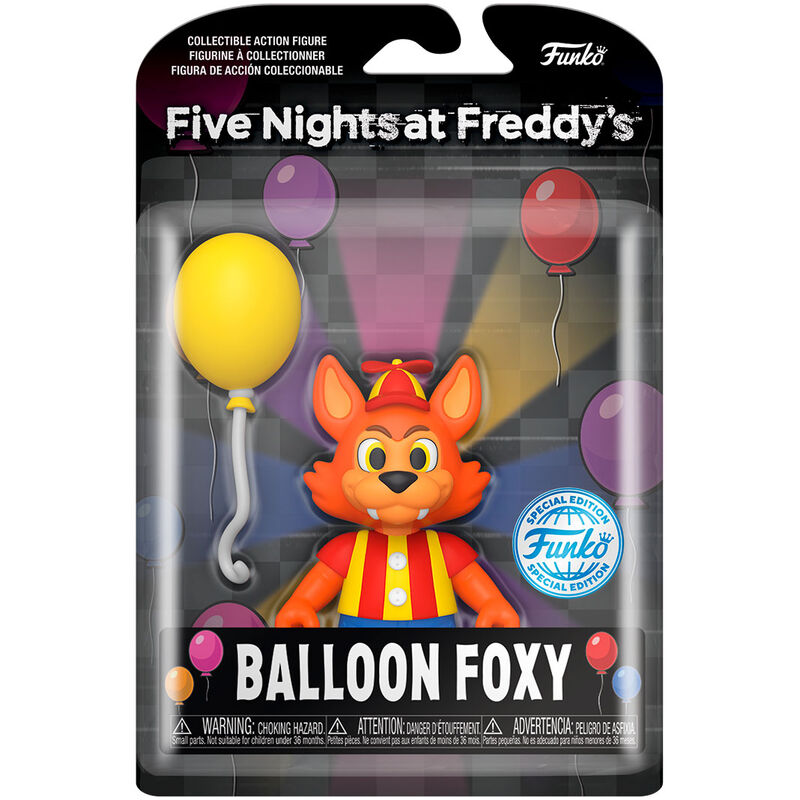 Figura Action Five Nights at Freddys Balloon Foxy Exclusive 12,5cm_1