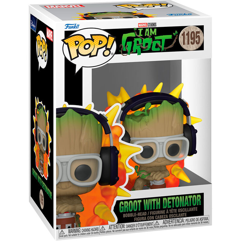 Figura POP Marvel I am Groot - Groot with Detonator_1