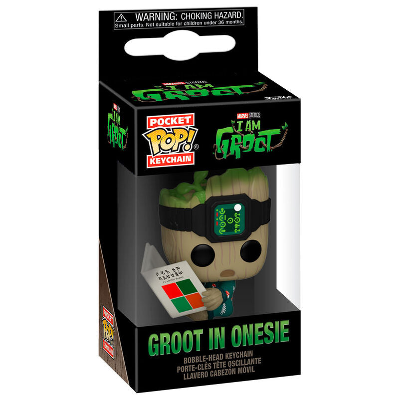 Llavero Pocket POP Marvel I am Groot - Groot with Onesie_1