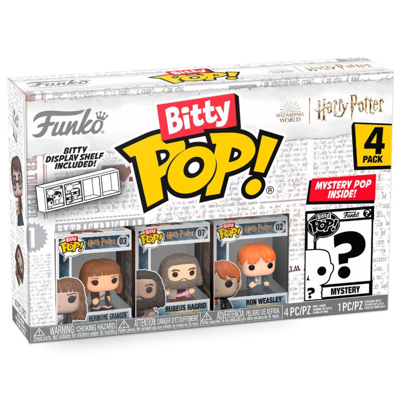 Blister 4 figuras Bitty POP Harry Potter Hermione_1