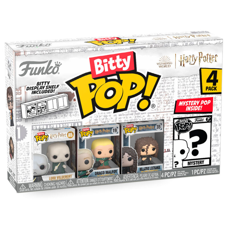 Blister 4 figuras Bitty POP Harry Potter Voldemort_1