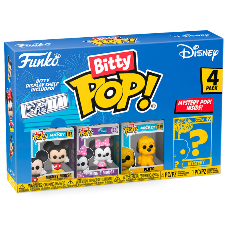 Blister 4 figuras Bitty POP Disney Mickey_1