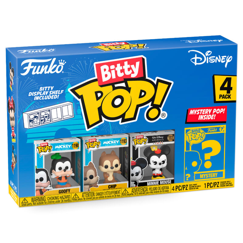Blister 4 figuras Bitty POP Disney Goofy_1