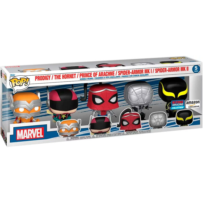 Blister 5 figuras POP Marvel Spiderman Exclusive_1
