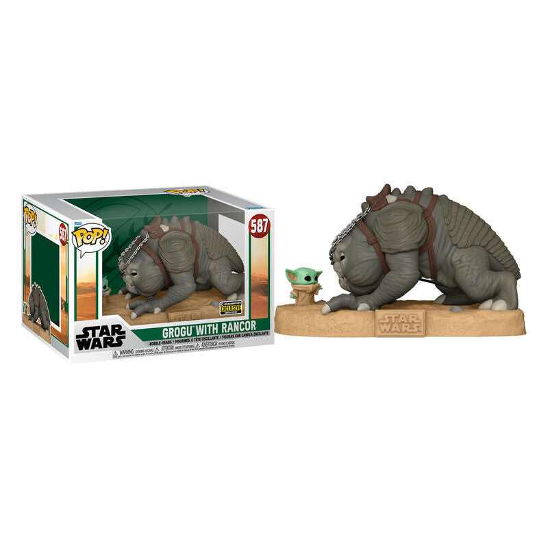 Figura POP Star Wars Grogu with Rancor Exclusive_1