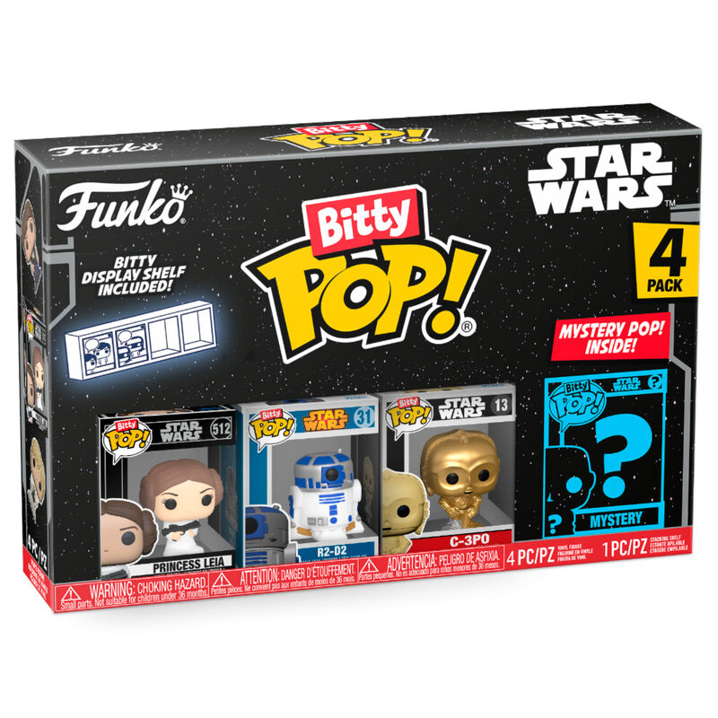 Blister 4 figuras Bitty POP Star Wars Leia_1