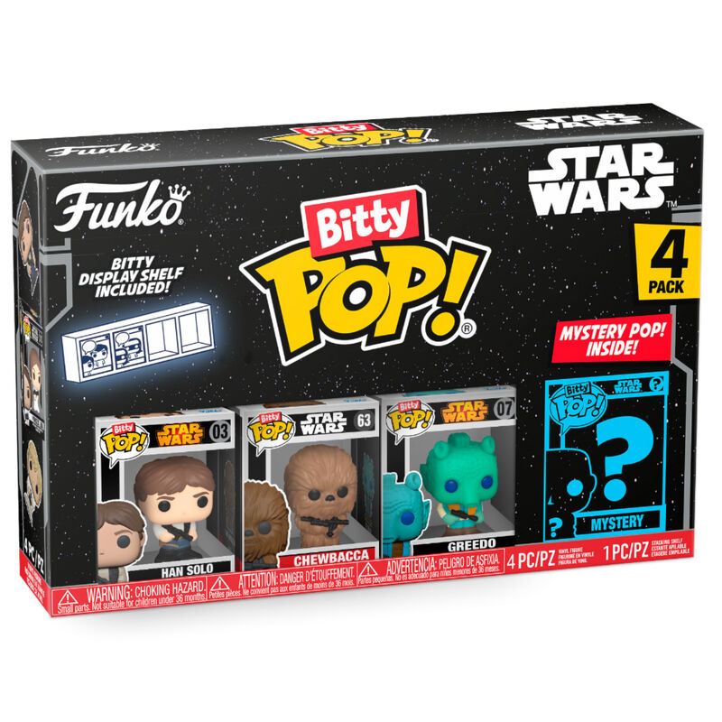 Blister 4 figuras Bitty POP Star Wars Han Solo_1