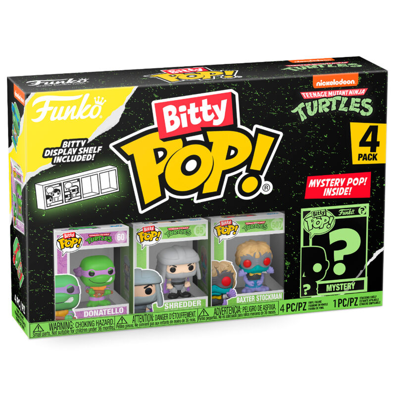 Blister 4 figuras Bitty POP Tortugas Ninja Donatello_1