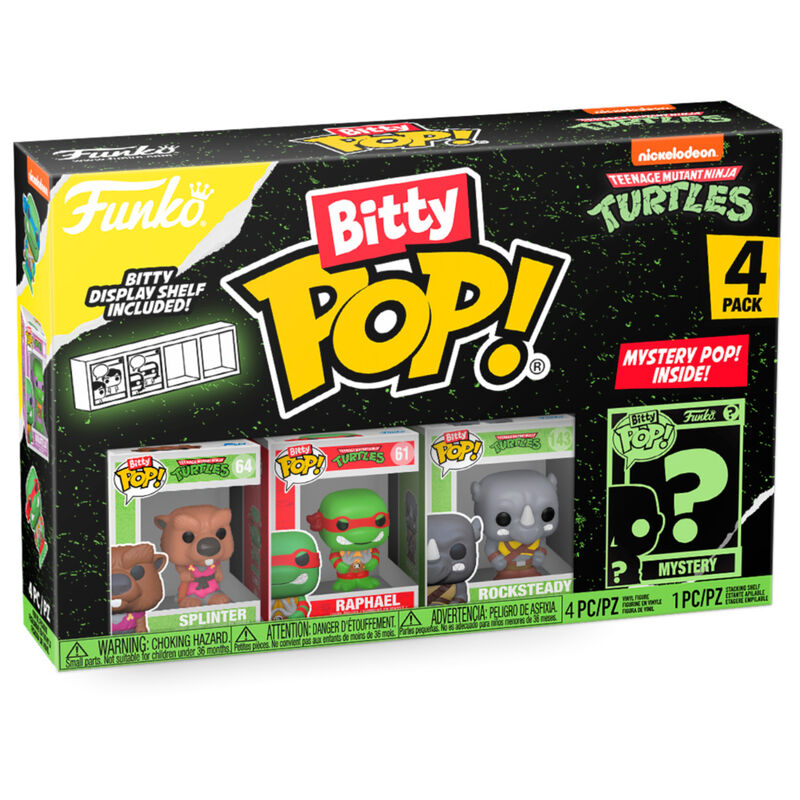 Blister 4 figuras Bitty POP Tortugas Ninja Splinter_1