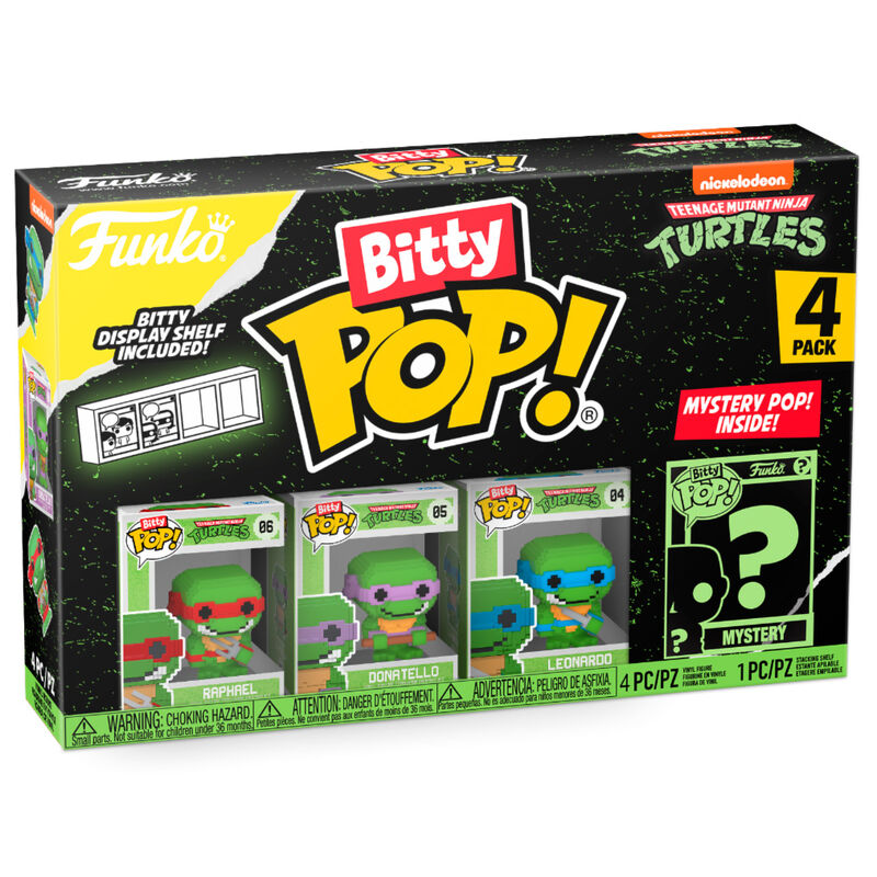 Blister 4 figuras Bitty POP Tortugas Ninja Blit_1