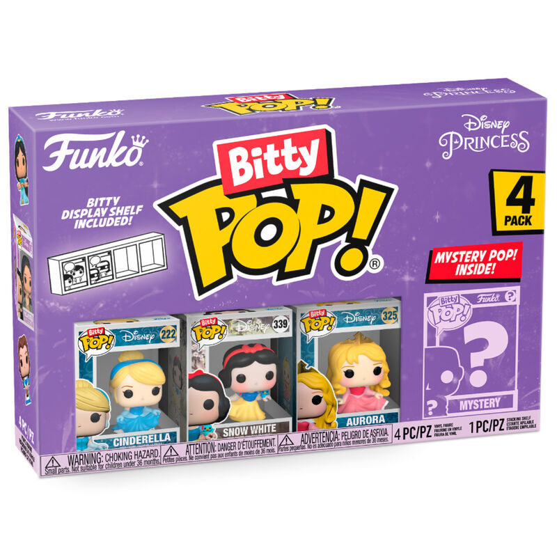 Blister 4 figuras Bitty POP Disney Princesas Cenicienta_1