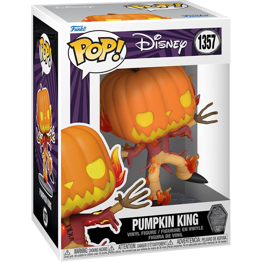 Figura POP Disney Pesadilla Antes de Navidad 30th Anniversary Pumpkin King_1