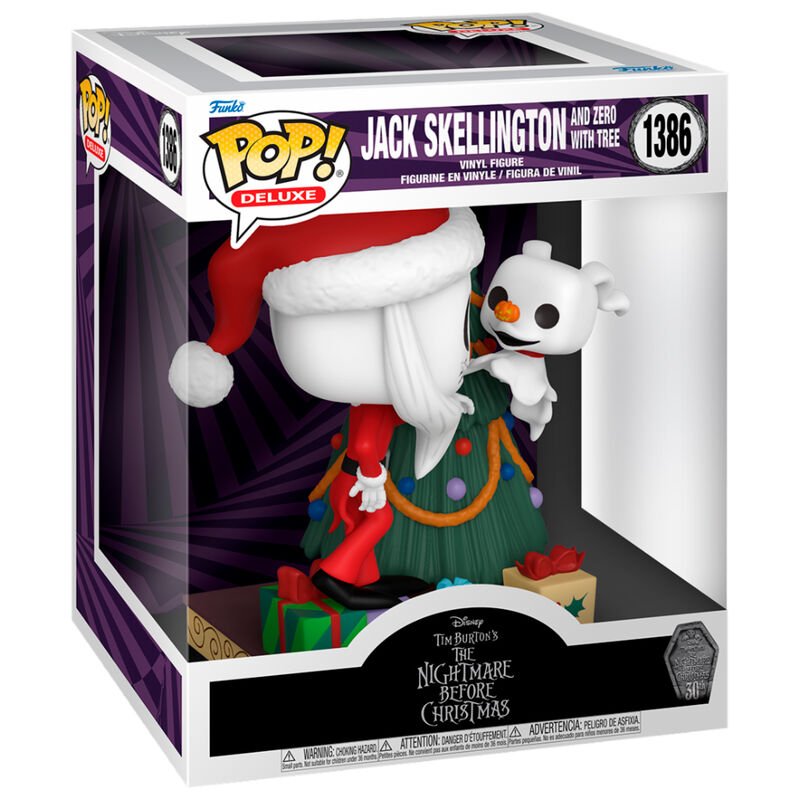 Figura POP Deluxe Disney Pesadilla Antes de Navidad 30th Anniversary Jack Skellington and Zero_1