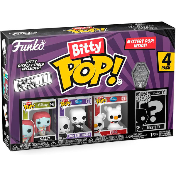 Blister 4 figuras Bitty POP Disney Pesadilla Antes de Navidad Sally_1