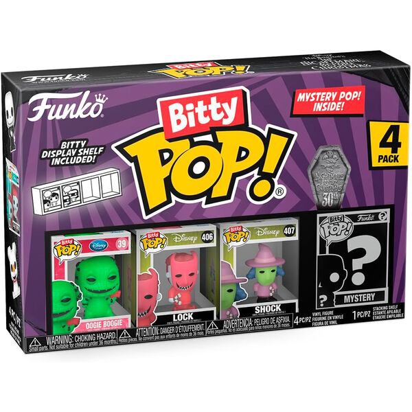 Blister 4 figuras Bitty POP Disney Pesadilla Antes de Navidad Oogie Boogie_1