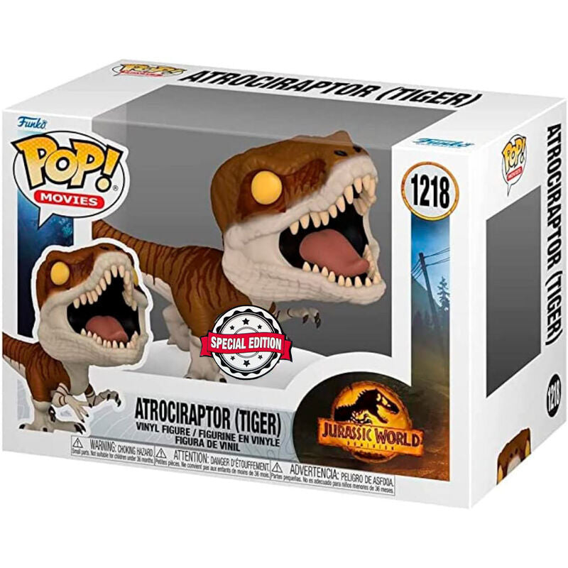 Figura POP Jurassic World Atrociraptor Tiger Exclusive_1