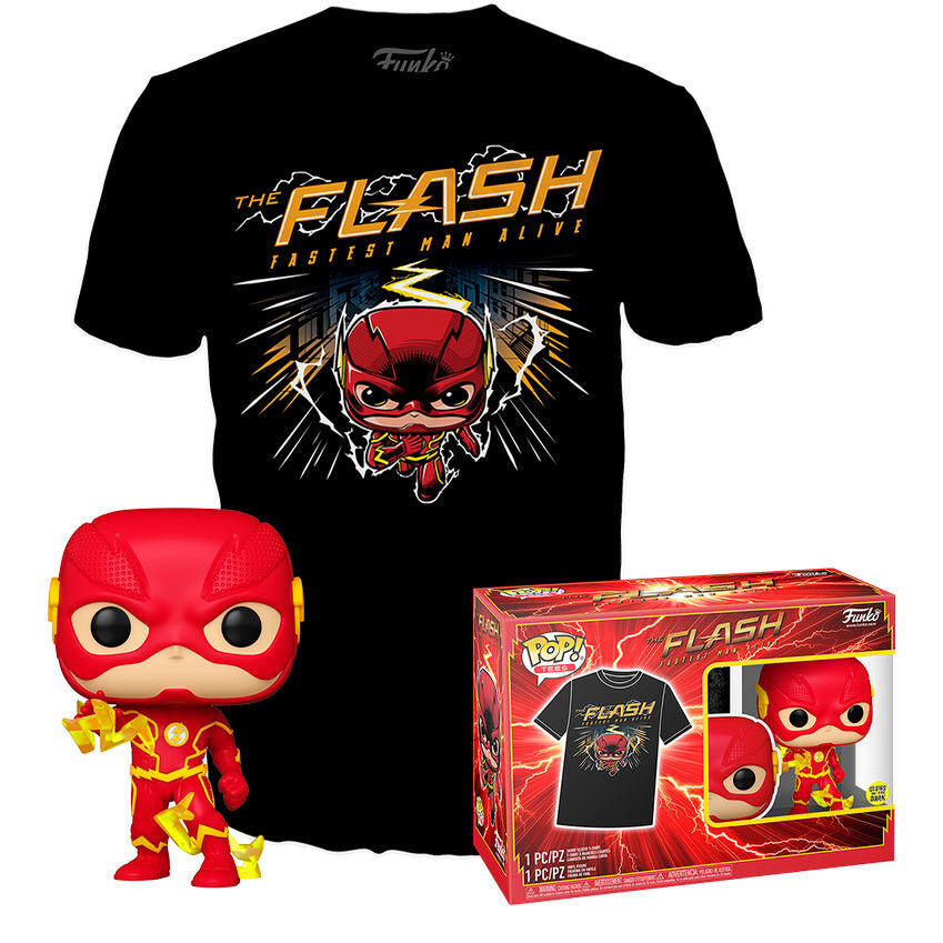 Set figura POP &#38; Tee DC Comics The Flash_1