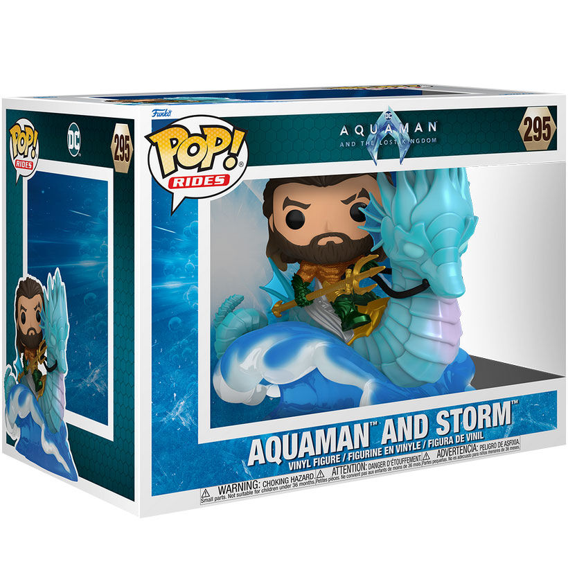 Figura POP Ride Deluxe DC Comics Aquaman y el Reino Perdido Aquaman on Storm_1