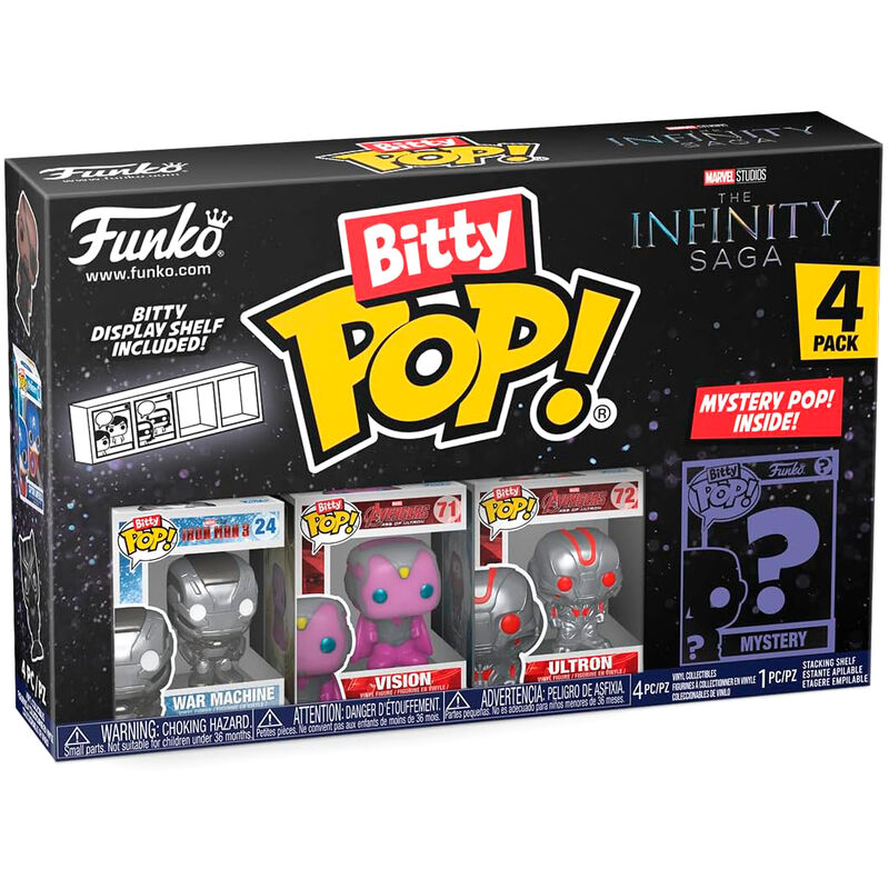 Blister 4 figuras Bitty POP Marvel The Infinity Saga Iron Man_1