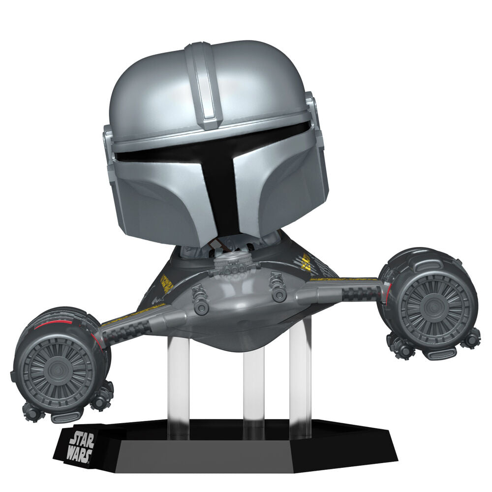 Figura POP Rider Deluxe Star Wars Mandalorian 9 the Mandalorian in N-1 Starfighter_1