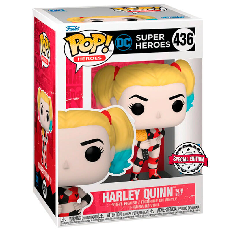 Figura POP DC Comics Super Heroes Harley Quinn Exclusive_1