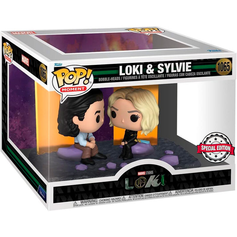 Figura POP Moment Marvel Loki - Loki and Sylvie Exclusive_1