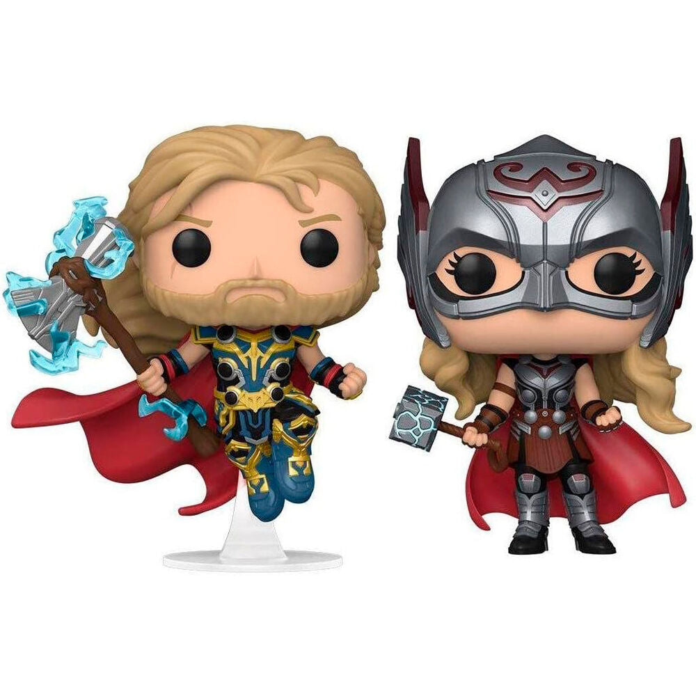 Blister 2 figuras POP Marvel Thor Love and Thunder Thor & Mighty Thor Exclusive_1