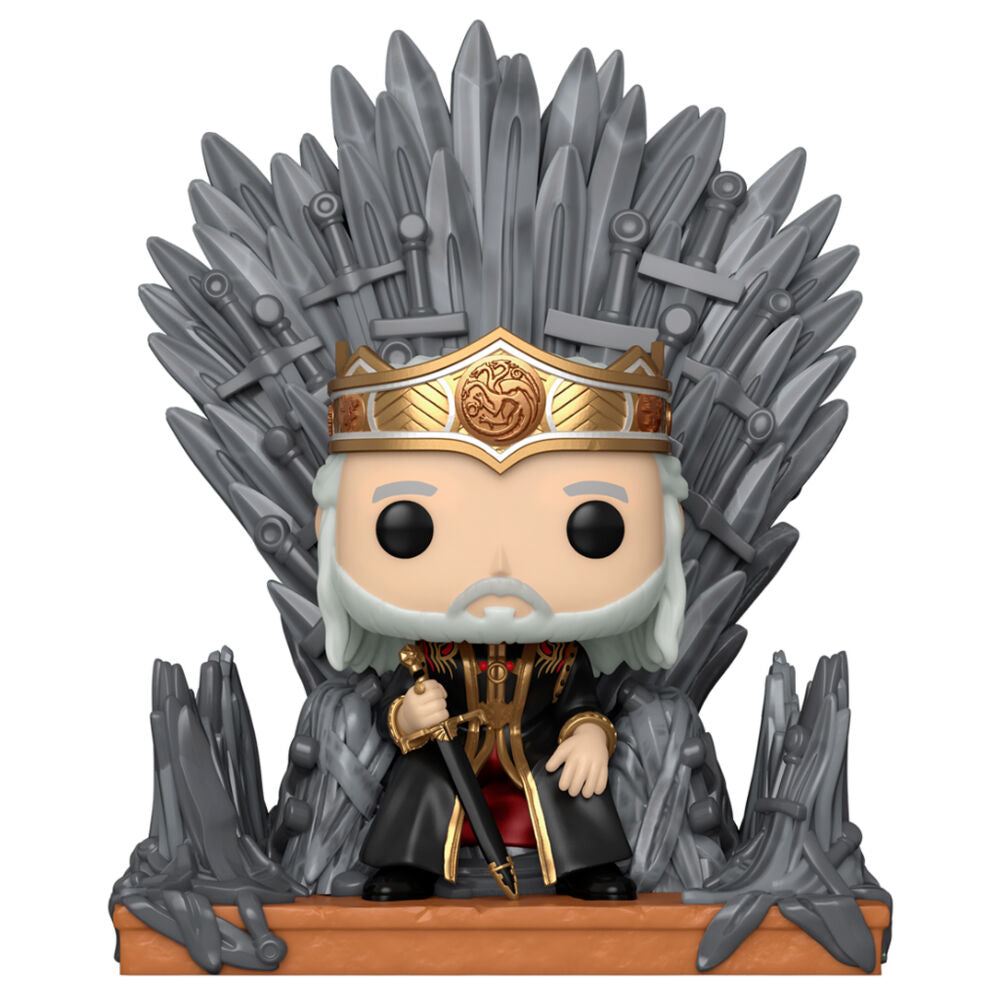 Figura POP Deluxe La Casa del Dragon Viserys on the Iron Throne_1