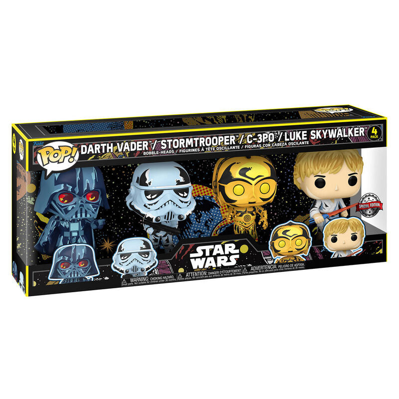 Blister 4 figuras POP Star Wars Exclusive_1