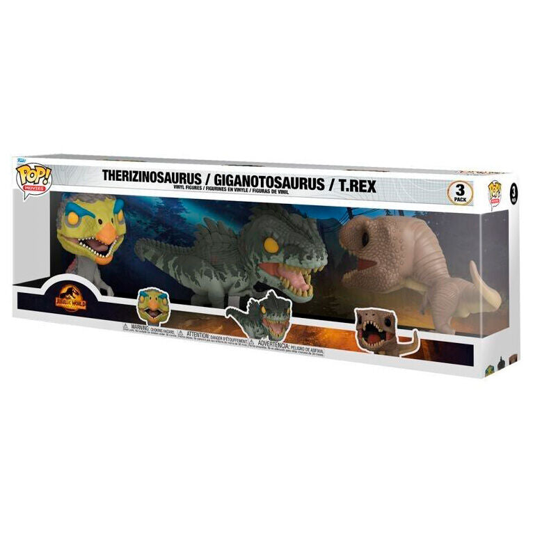 Blister 3 figuras POP Jurassic World_1