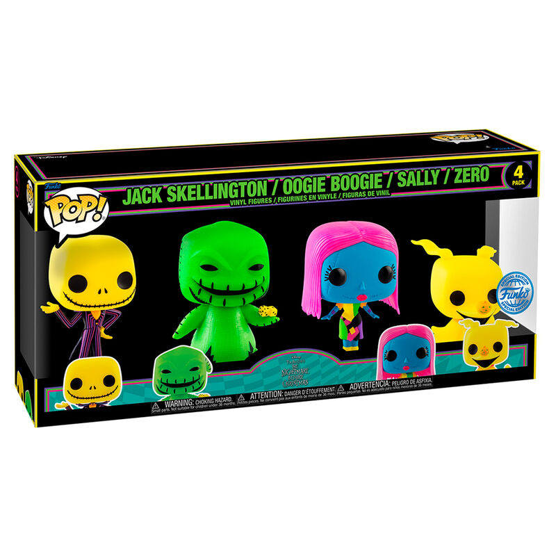 Blister 4 figuras POP Disney Pesadilla Antes de Navidad Exclusive_1