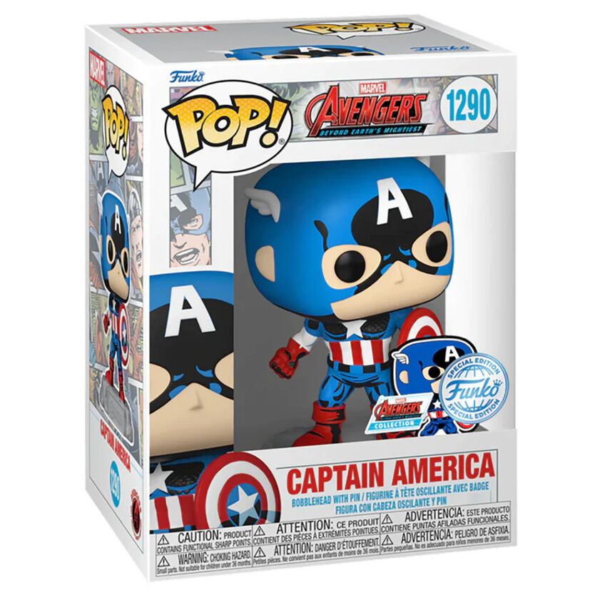 Figura POP Marvel Los Vengadores Avengers Captain America Exclusive_1