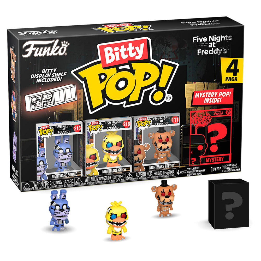 Blister 4 figuras Bitty POP Five Nights at Freddys Nightmare Bonnie_1