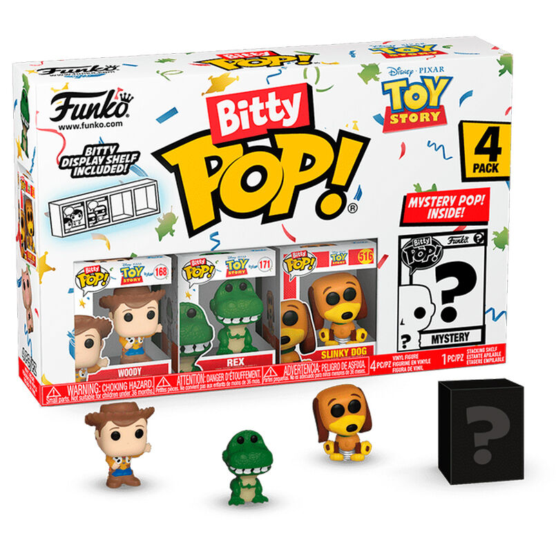 Blister 4 figuras Bitty POP Disney Toy Story Woody_1