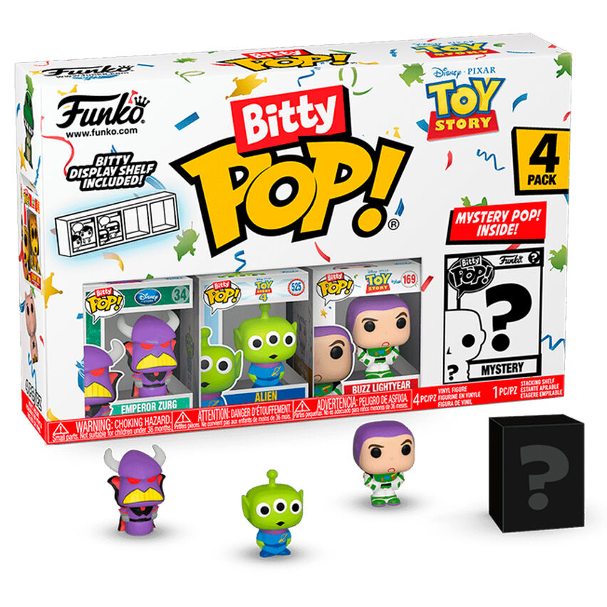 Blister 4 figuras Bitty POP Disney Toy Story Zurg_1