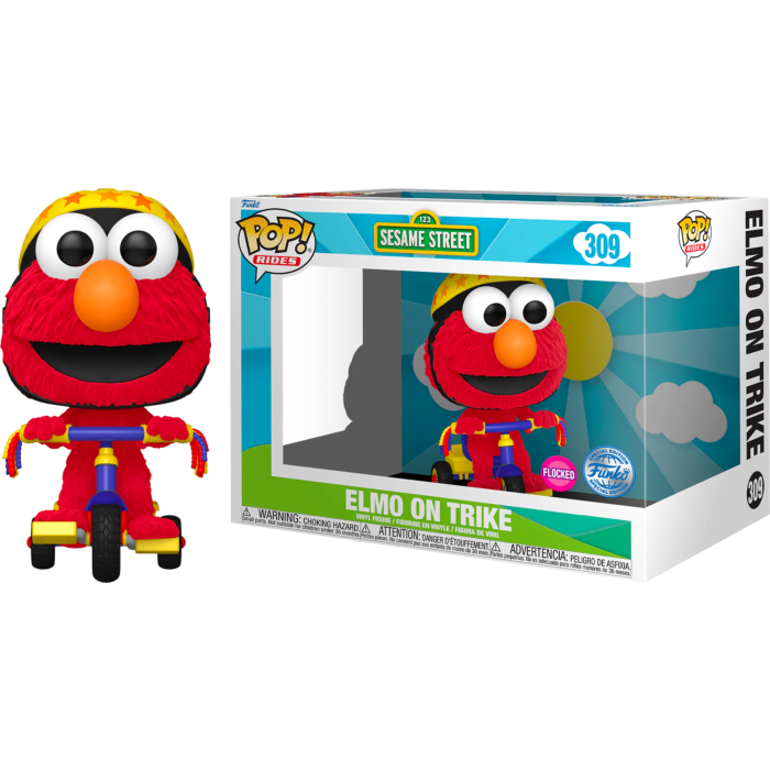 Figura POP Rider Barrio Sesamo Elmo on Trike Exclusive_1