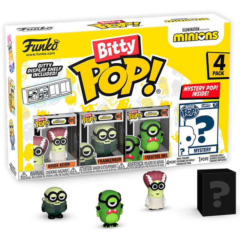Blister 4 figuras Bitty POP Minions Series 2_1