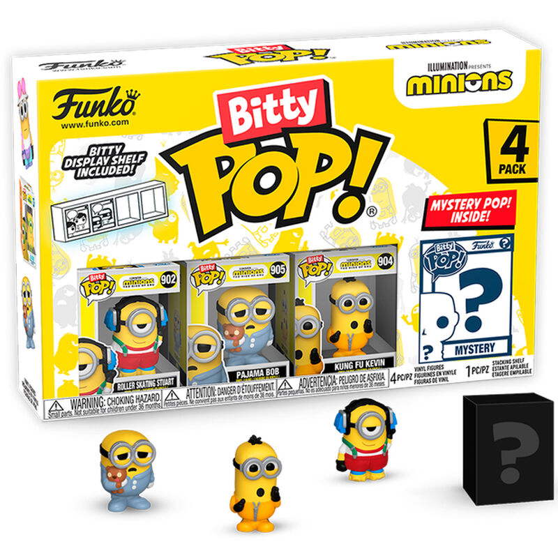Blister 4 figuras Bitty POP Minions Series 3_1