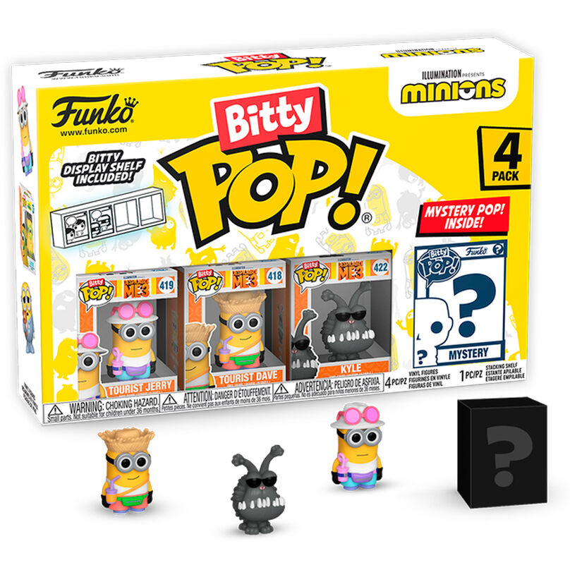 Blister 4 figuras Bitty POP Minions Series 4_1