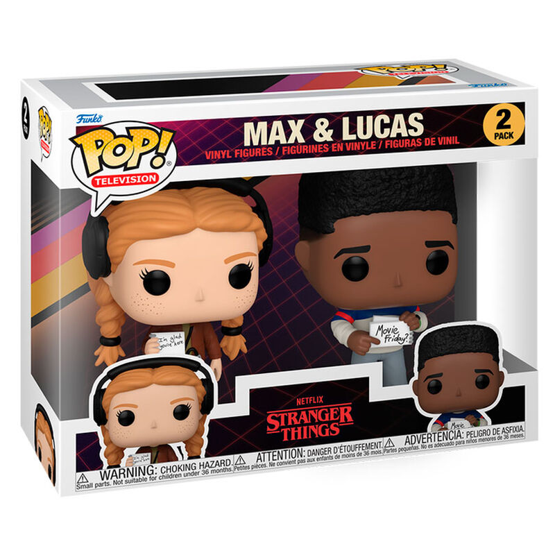 Blister 2 figuras POP Stranger Things Max & Lucas_1