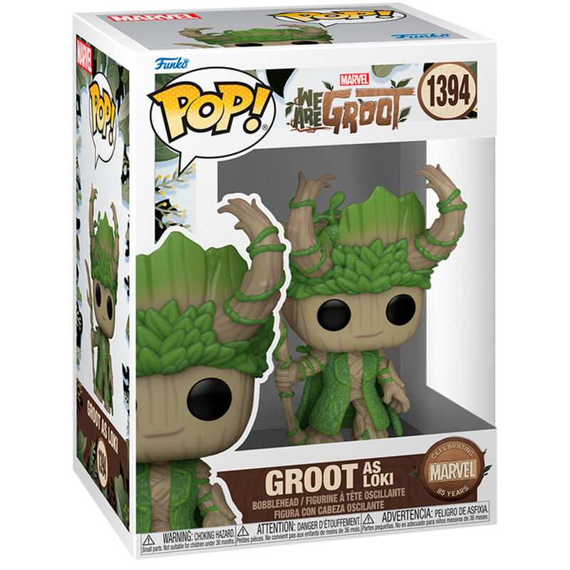 Figura POP Marvel We Are Groot - Groot as Loki_1