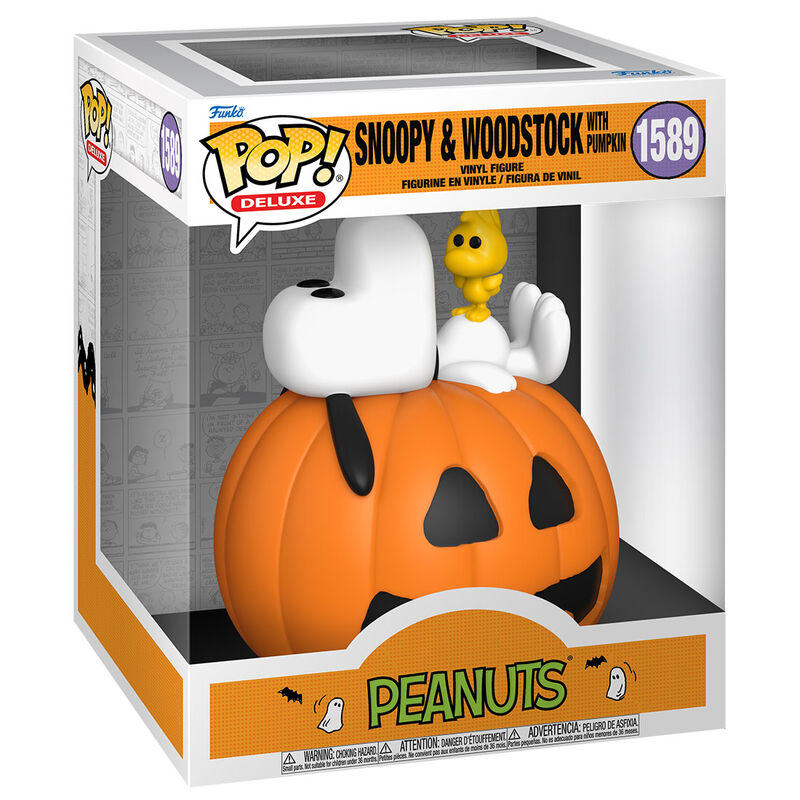 Figura POP Deluxe Peanuts Snoopy & Woodstock with Pumpkin_1