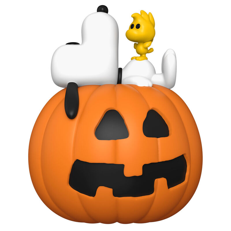 Figura POP Deluxe Peanuts Snoopy & Woodstock with Pumpkin